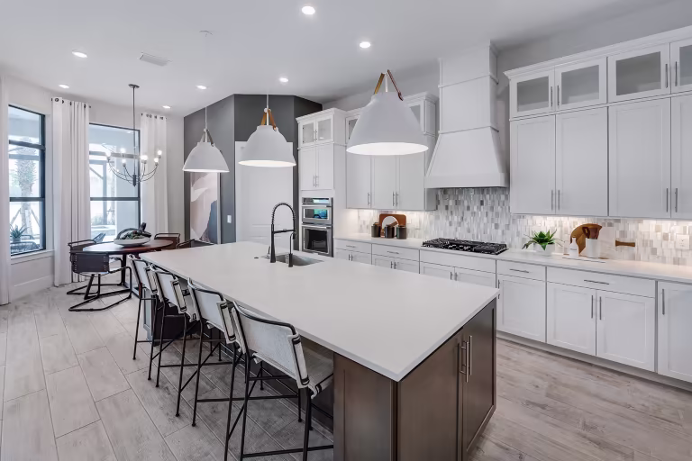 Aventura kitchen island view