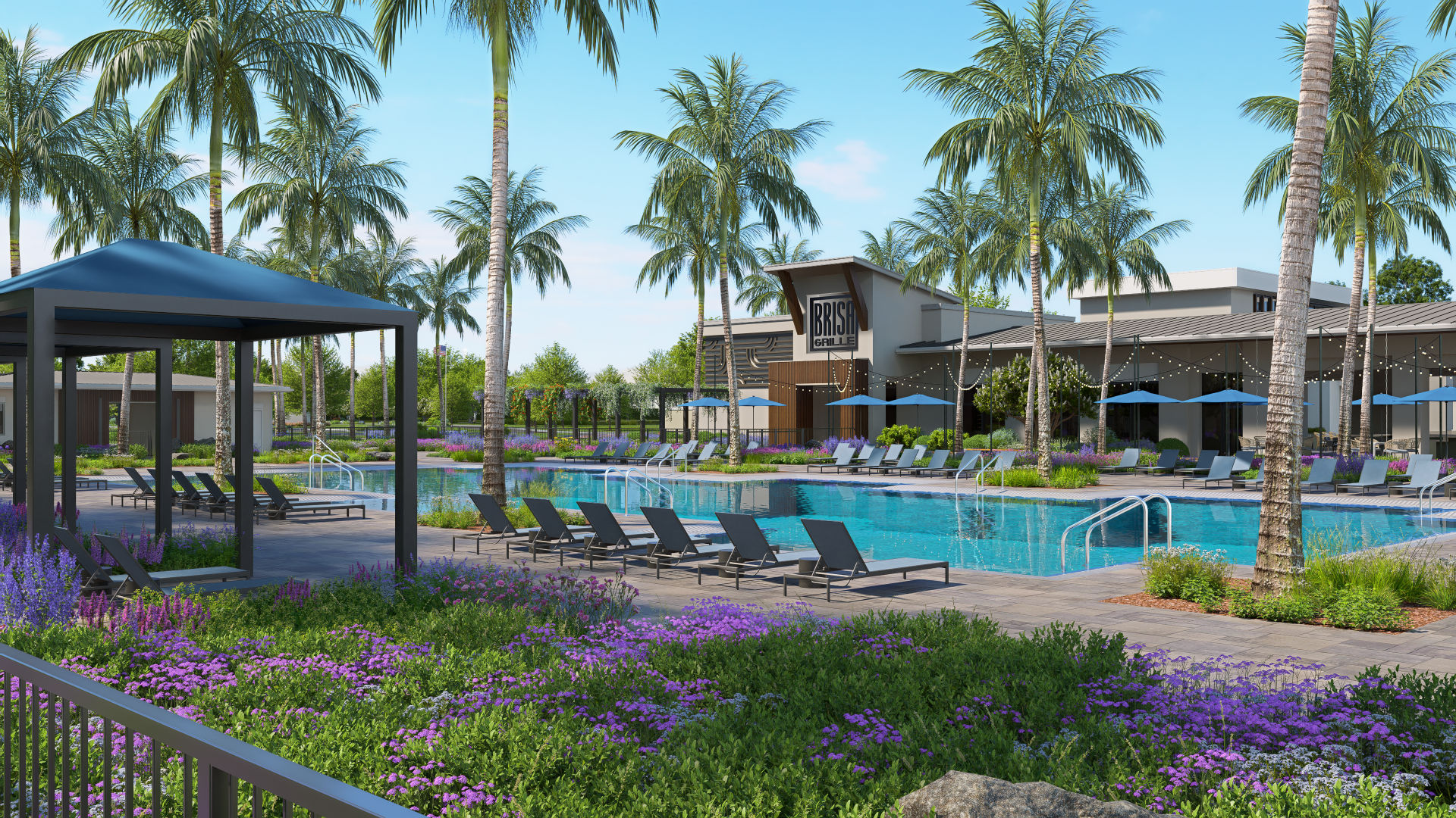 Vivid Shores resort pool with Brisa Grille